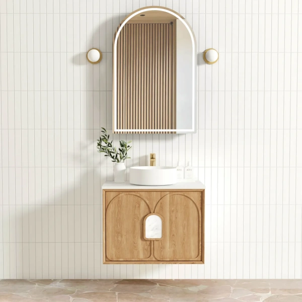 Laguna 750mm Oak Wall Hung Vanity - Image 13
