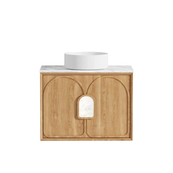 Laguna 750mm Oak Wall Hung Vanity - Image 9