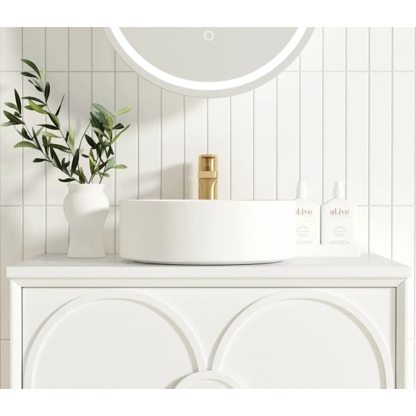 Laguna 750mm Oak Wall Hung Vanity - Image 4