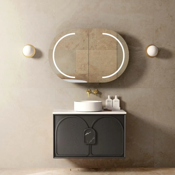 Laguna 900mm Oak Wall Hung Vanity