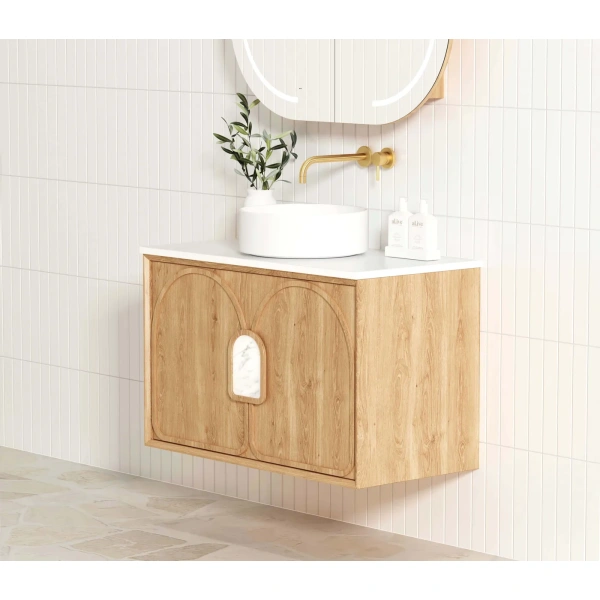 Laguna 900mm Oak Wall Hung Vanity - Image 9