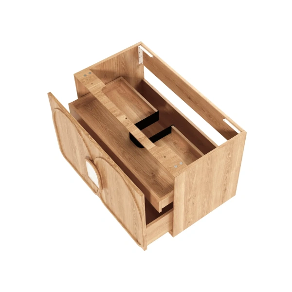Laguna 900mm Oak Wall Hung Vanity - Image 12