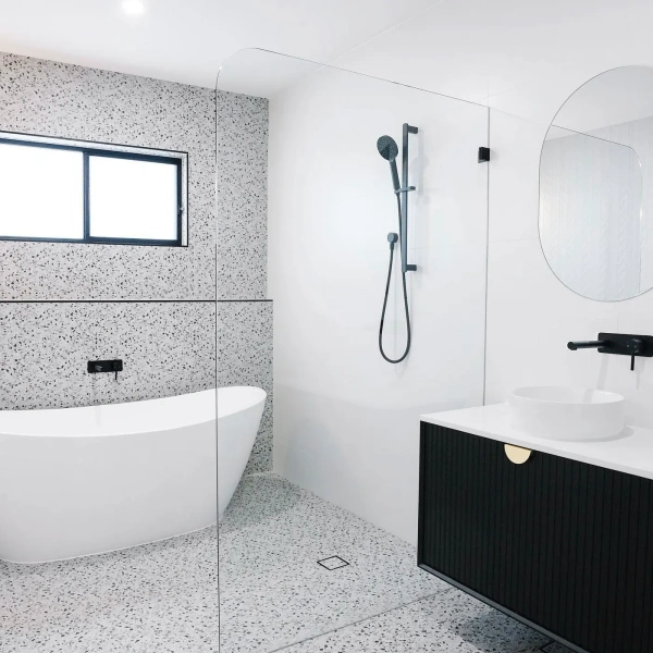 Marlo 1200mm Matte Black Wall Hung Vanity - Image 3