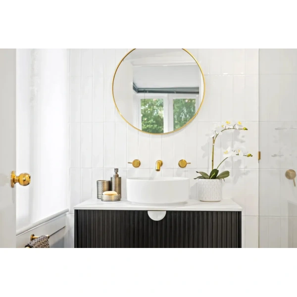 Marlo 900mm Matte Black Wall Hung Vanity - Image 3