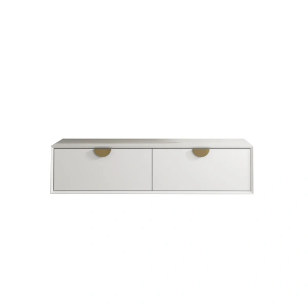Moonlight 1200mm White Wall Hung Cabinet - Image 3