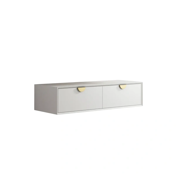 Moonlight 1200mm White Wall Hung Cabinet - Image 4