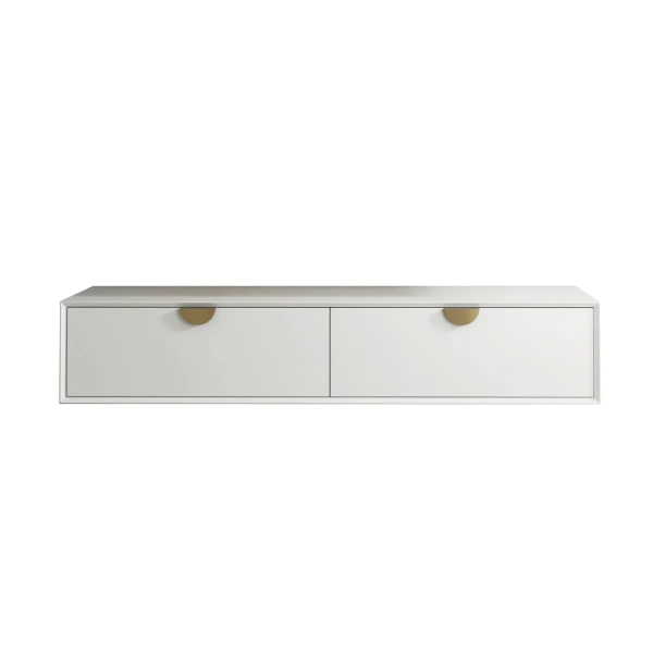 Moonlight 1500mm White Wall Hung Cabinet - Image 5