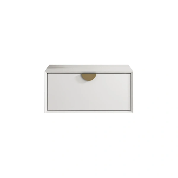 Moonlight 600mm White Wall Hung Cabinet - Image 4
