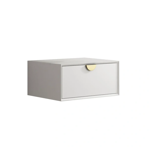 Moonlight 600mm White Wall Hung Cabinet - Image 3