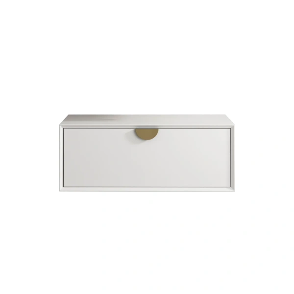 Moonlight 750mm White Wall Hung Cabinet - Image 4