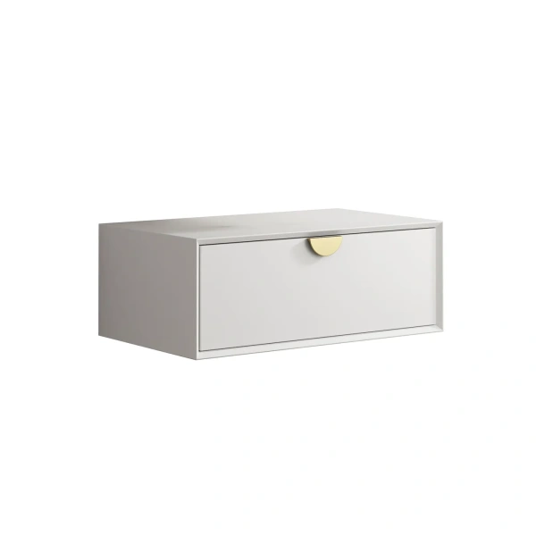Moonlight 750mm White Wall Hung Cabinet - Image 2