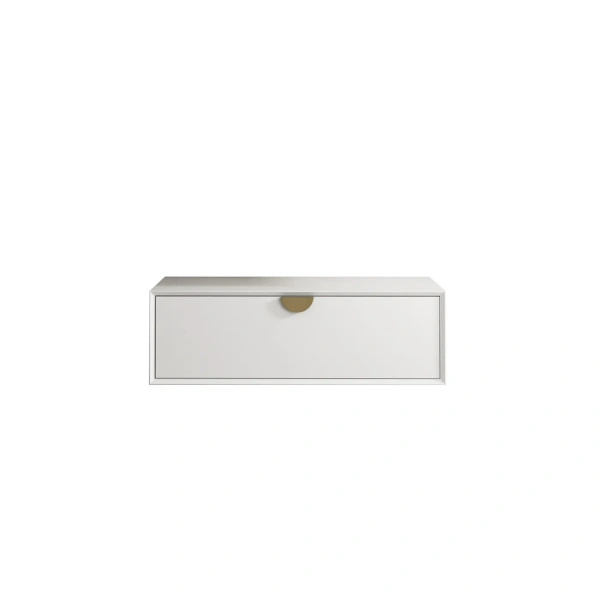 Moonlight 900mm White Wall Hung Cabinet - Image 4