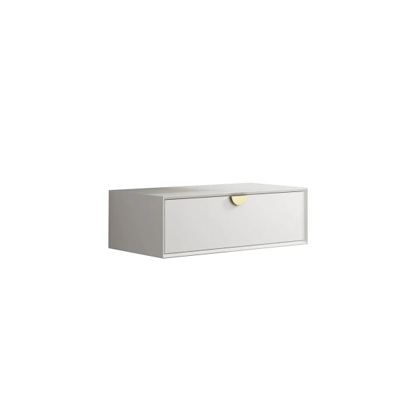 Moonlight 900mm White Wall Hung Cabinet - Image 3