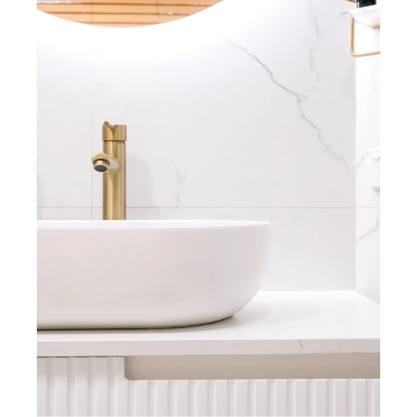 Noosa 1200mm Satin White Wall Hung Vanity - Image 2