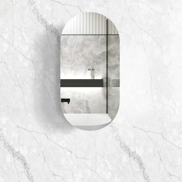 Noosa 900x450 Shaving Cabinet - Image 6