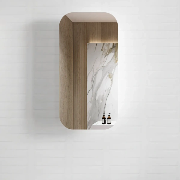 Newport 900x450 Shaving Cabinet - Image 4