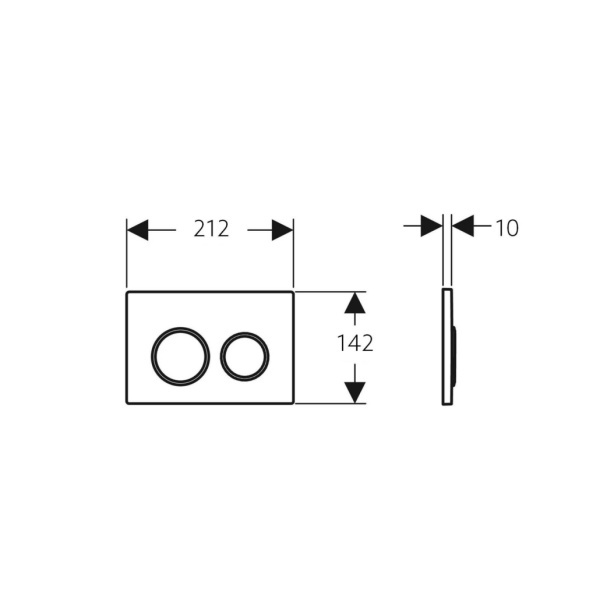 In-Wall Toilet Suit - Push Buttons - Geberit - 115.240.KH.1 - Image 2