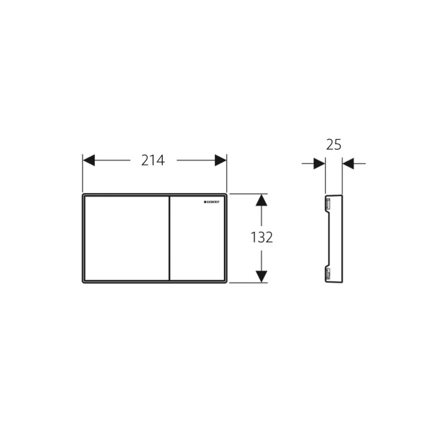 In-Wall Toilet Suit - Push Buttons - Geberit - 115.640.SJ.1 - Image 2