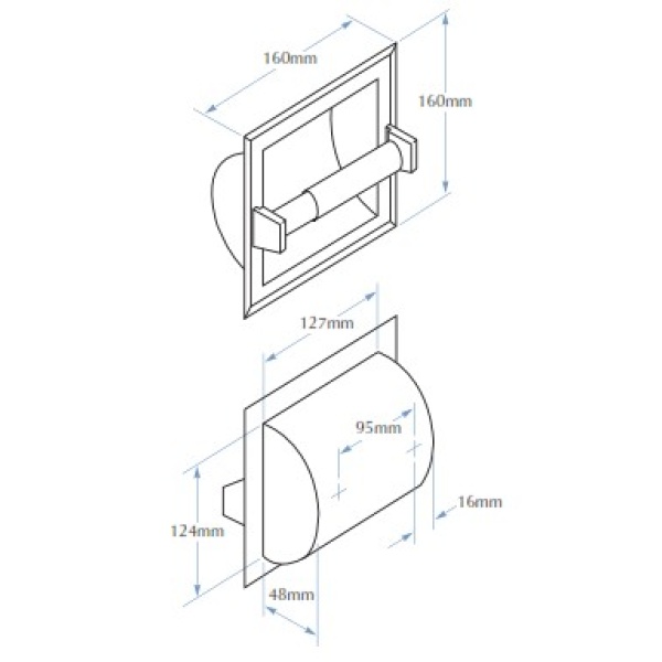 Care Accessories - 5103 Bright Toilet Tissue Dispenser - Image 2