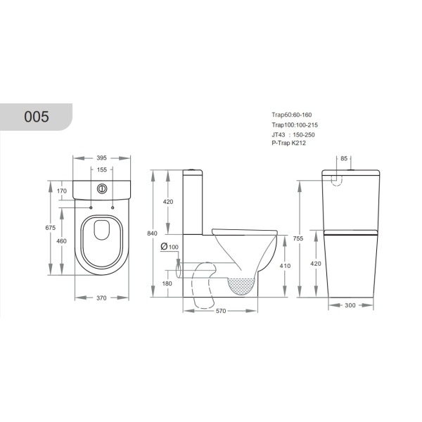 Toilet Suites - Boxrim - Pola KDK005 Toilet Suite - Image 2
