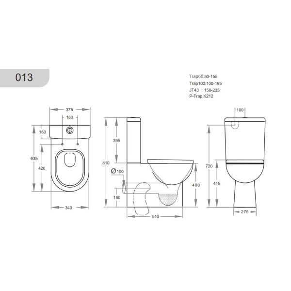 Toilet Suites - Boxrim - Rio KDK013 Toilet Suite - Image 2