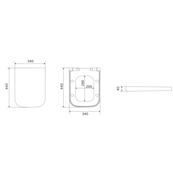 Wall Hung Pans - KDK303 Qubist Wall Hung Pan - Image 4