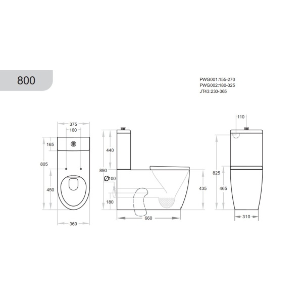 Care Toilet – KDK800 Asta Care Rimless Toilet Suite - Image 3