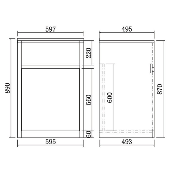 Laundry Tub – 45 Litre Stainless Laundry Tub - PPLT600 pvc - Image 3