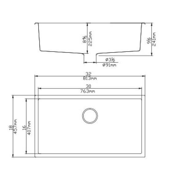 Quartz Kitchen Sink – QKS8145MB - Image 2