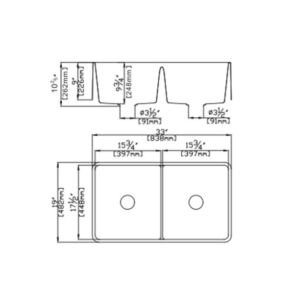 Quartz Kitchen Sink - QKS8348D - Image 4