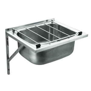 Cleaner Sink – Cleaners sink with Wall Brackets and Grate