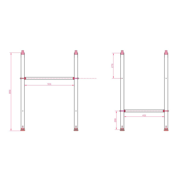 Cleaner Sink – Free standing Cleaners sink with Wall mount legs - Image 2
