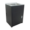 46 Litre Stainless Laundry Tub Matte Black 600*500*870~900 mm - SLT600-B