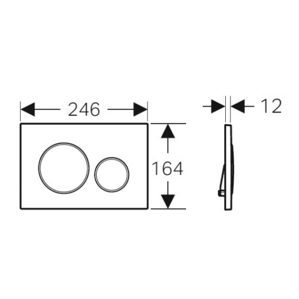 Care In-wall Sigma Set – Asta Care Tornado In-Wall Sigma Geberit Toilet Suite - Image 2