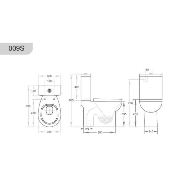 Toilet Suites - Boxrim - Zion - Closed Couple - Toilet Suite - KDK009S - Image 2