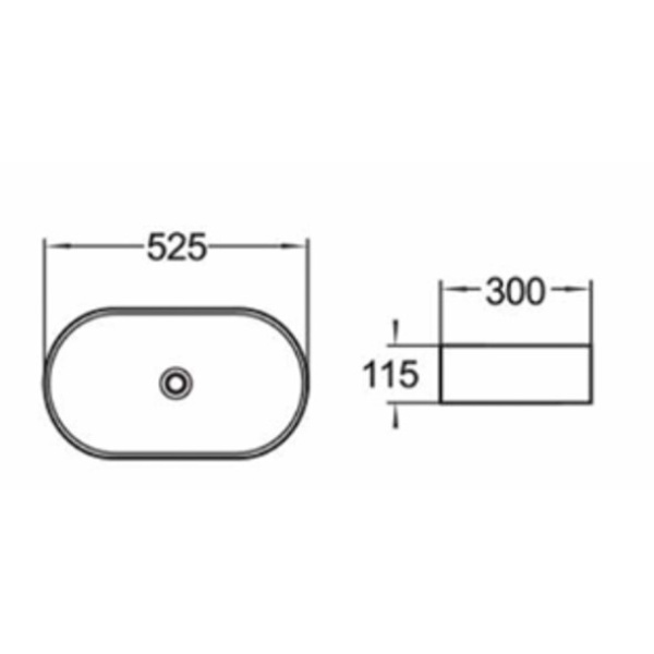 Olivia - Matt White Fine Ceramic Basin - PA5230MW - Image 2