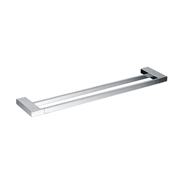 Celia SquareDoubleTowl Rail 700mm - CDTB700