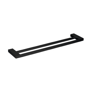 Celia Square DoubleTowl Rail 700mm - CDTB700-B
