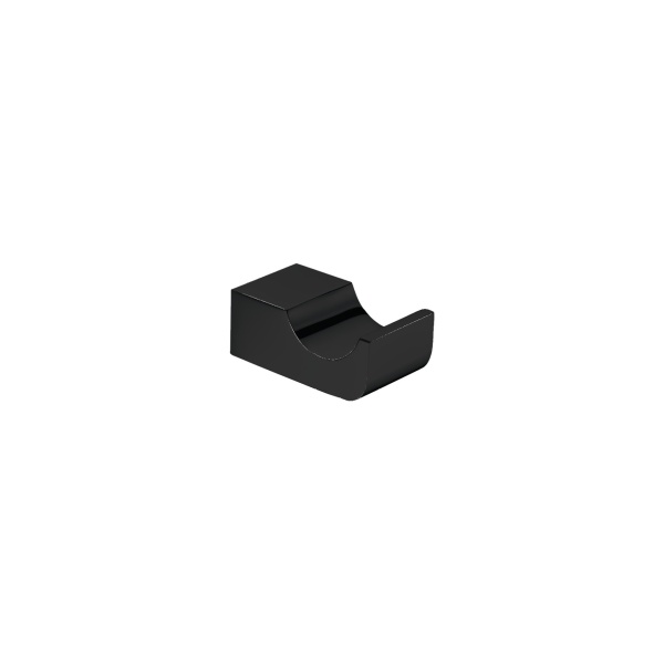 Celia Square Robe Hook Matt Black - CRH-B