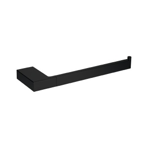 Celia Square Towel Ring Matt Black - CTR-B