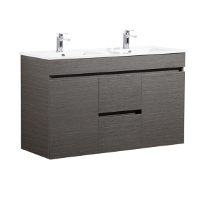 Evie Dark Brown   PVC Color Vanity 1200*460*525mm - EV124DWH-DB