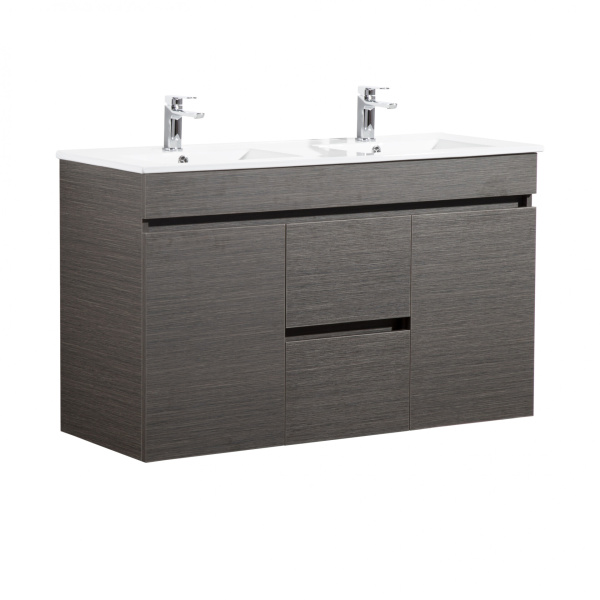 Evie Dark Brown   PVC Color Vanity 1200*460*525mm - EV124DWH-DB