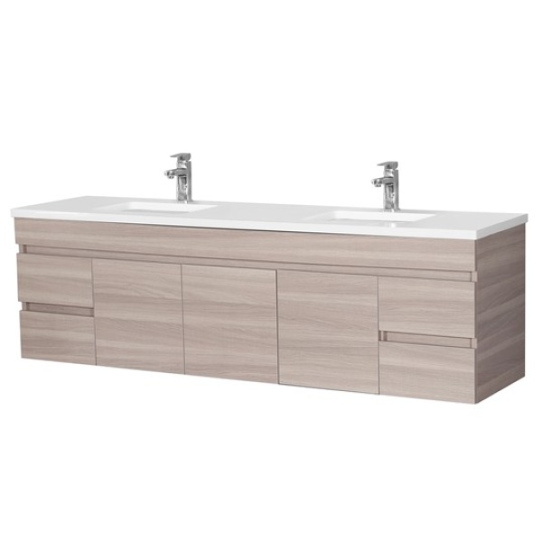 Evie Oak   PVC Color Vanity 1800*460*525mm - EV184WH-OAK
