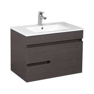 Evie Dark Brown   PVC Color Vanity 750*460*525mm - EV74LWH-DB