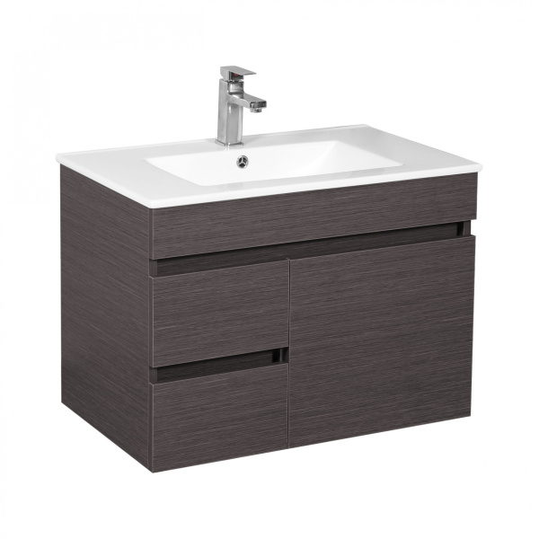 Evie Dark Brown   PVC Color Vanity 750*460*525mm - EV74LWH-DB