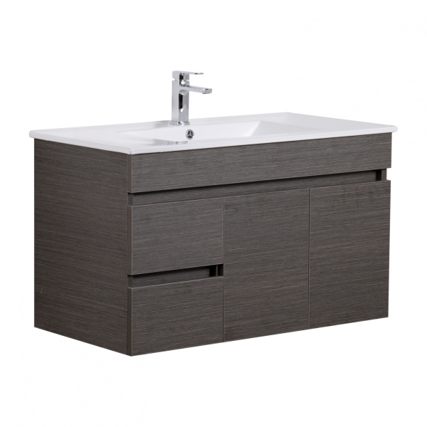Evie Dark Brown   PVC Color Vanity 900*460*525mm - EV94LWH-DB