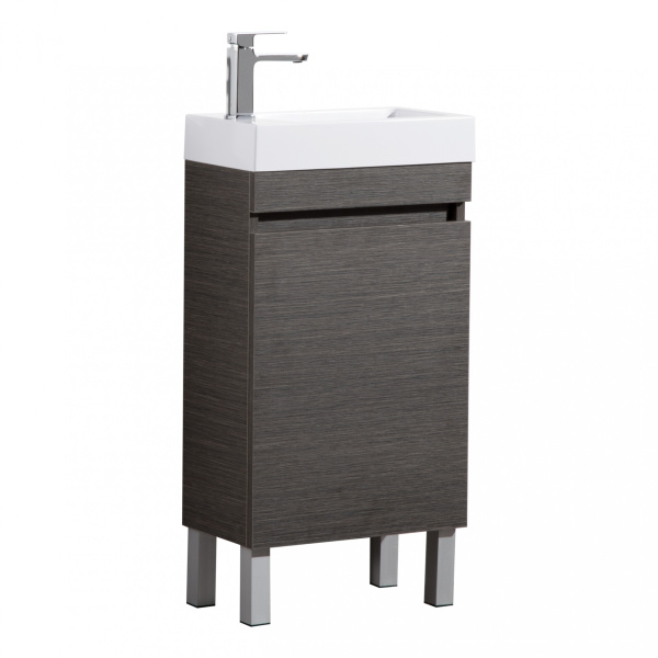 Mini Vanity with Top - EVIE DARK BROWN PVC MINI VANITY - EV42WH-DB-PT