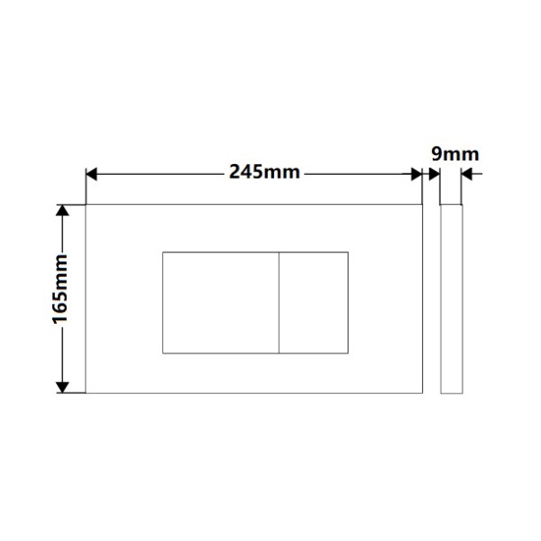 In-Wall Toilet Suit - Push Buttons - G3004109 - Image 2