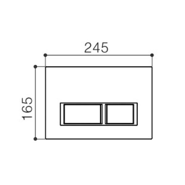 In-Wall Toilet Suit - Push Buttons - G3004112B - Image 2