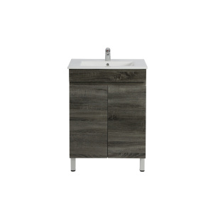 Freestanding  Berge PVC Filmed Color Vanity  Dark Grey 590L*350D*830H (mm) - B63L-DG
